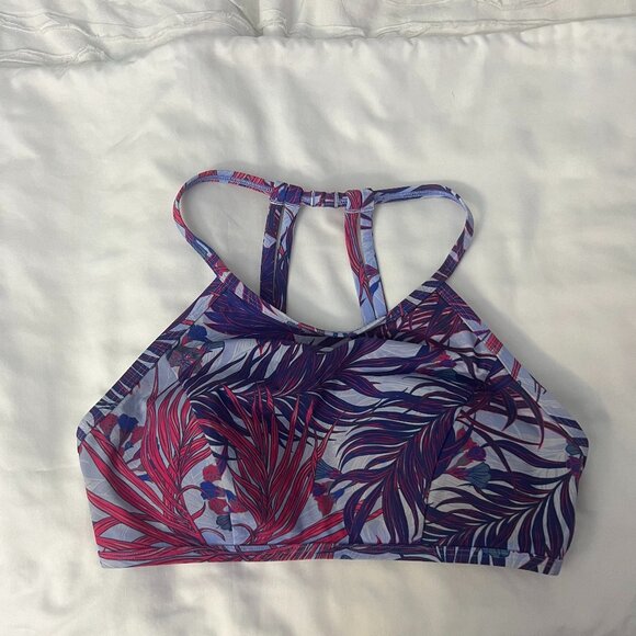 Lululemon Purple and Pink Tropical Print Bikini Size 6/8 - Picture 1 of 4